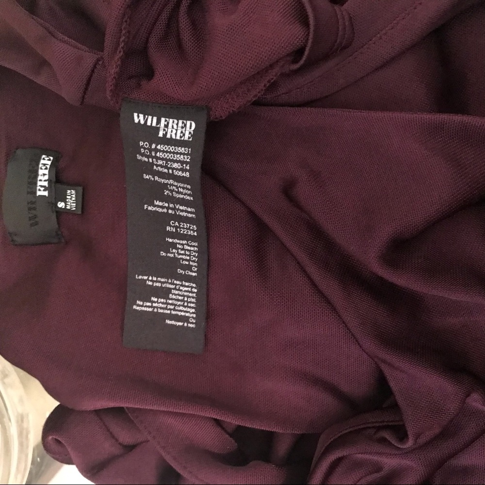 ARITZIA WILFRED FREE Tank Top slinky Tunic Long Sleeveless Crew Neck Minimalist - Picture 5 of 6